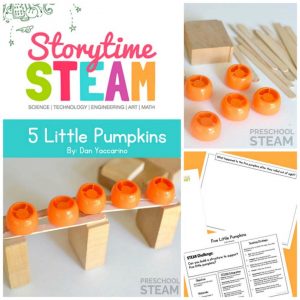 5 Little Pumpkins Preschool STEM Activity