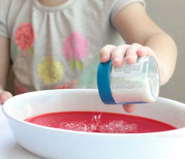 Easy Sparkly Christmas Glitter Slime for Kids