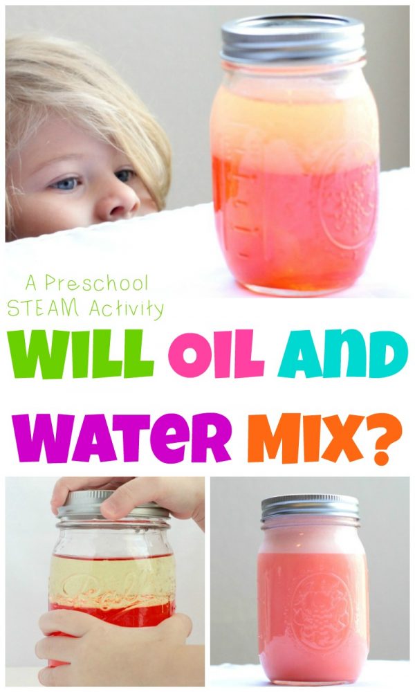 Do Oil and Water Mix? A Preschool STEM Activity