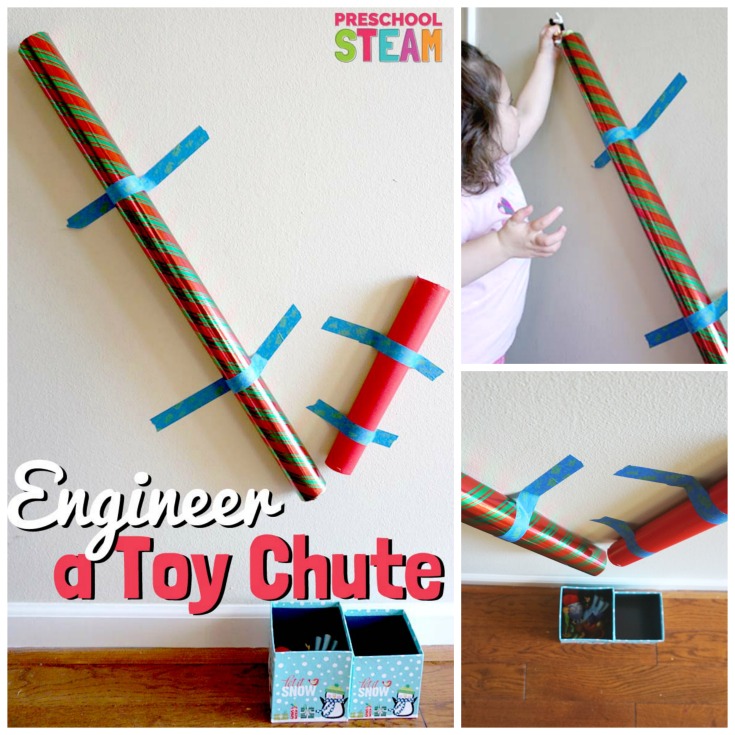 A Preschool STEAM Activity: Build a Toy Chute