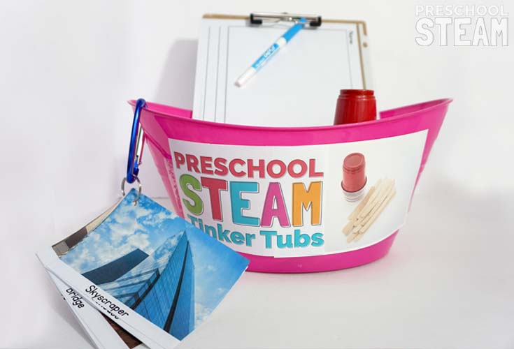 Preschool STEAM Tinker Tubs 