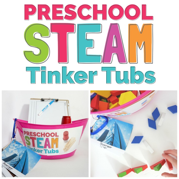 preschool steam tinker tubs