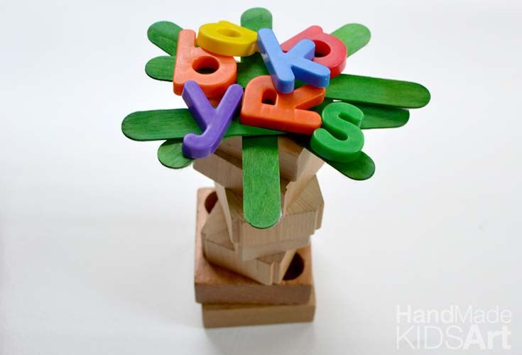 alphabet magnet tree