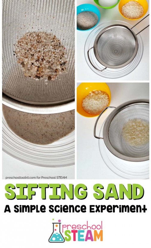 Sifting Sand Simple Science for Preschoolers