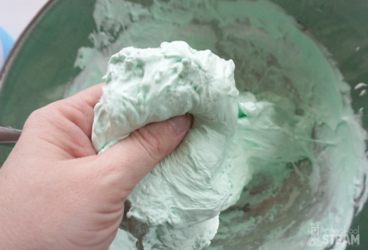 fluffy green slime mix 3