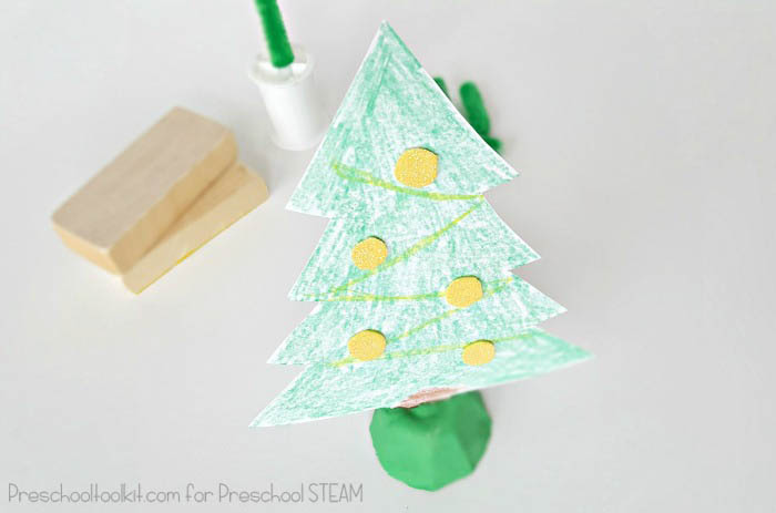 christmas tree preschool steam