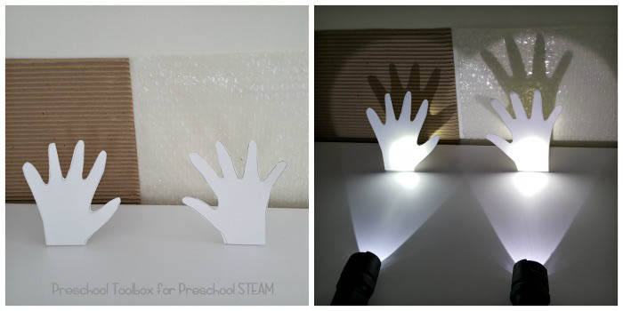 Shadow STEAM activity for preschoolers