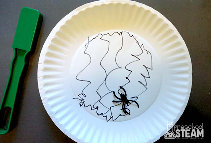 Spider Web Magnet activity 