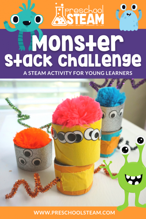 Monster Stack Challenge - Preschool STEAM