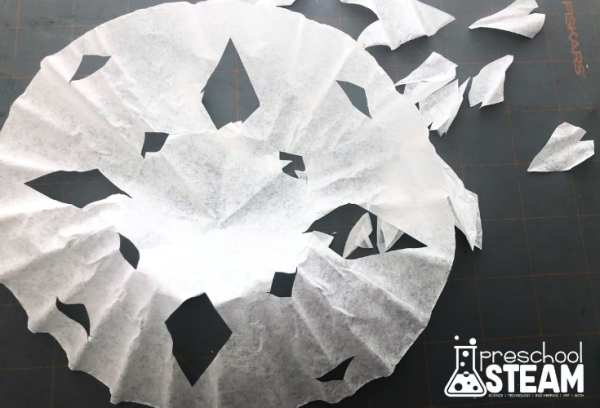 The Paper Snowflake Float Challenge - Preschool STEAM