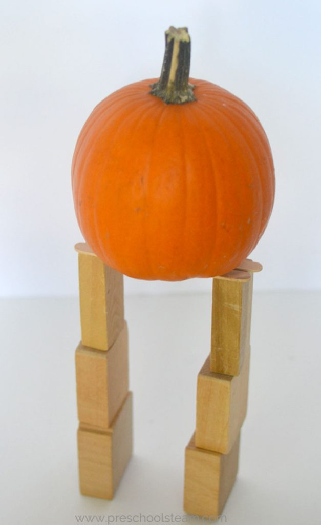 blocks and pumpkins